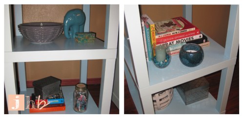 IKEA LACK Tables turned Shelves