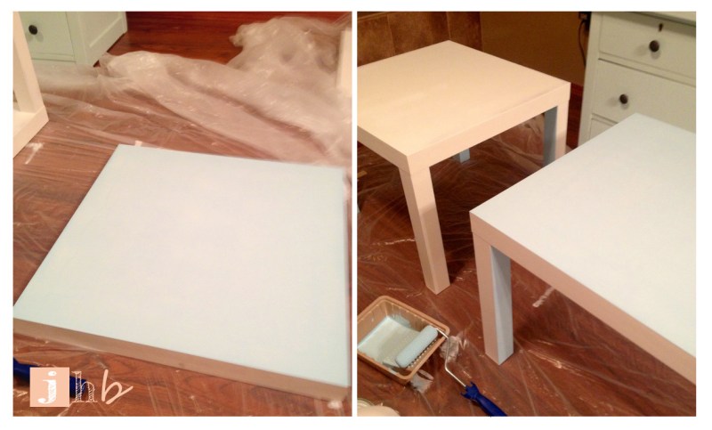 IKEA LACK Tables Painted Rapture Blue