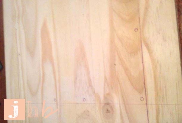 Marked Holes for Drilling