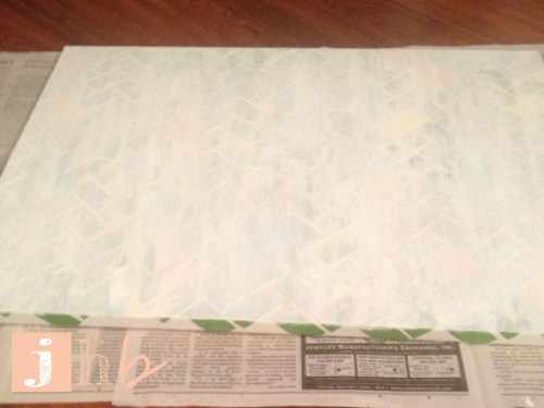 Paint Over Frog Tape Herringbone Pattern