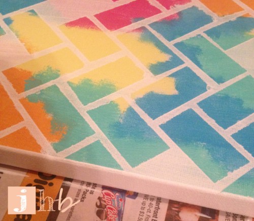 Frog Tape Wall Art Herringbone Pattern