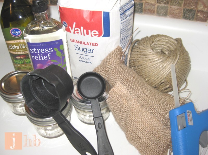 Sugar Scrub Recipe Supplies