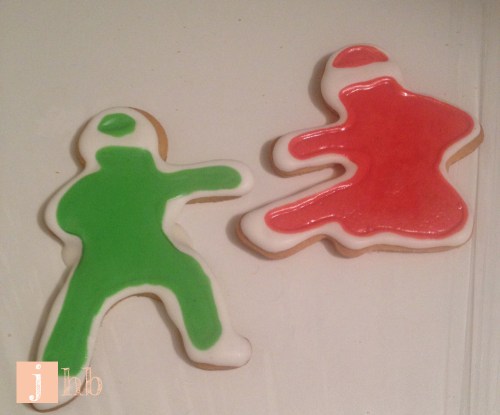 Ninja Sugar Cookies with Royal Icing