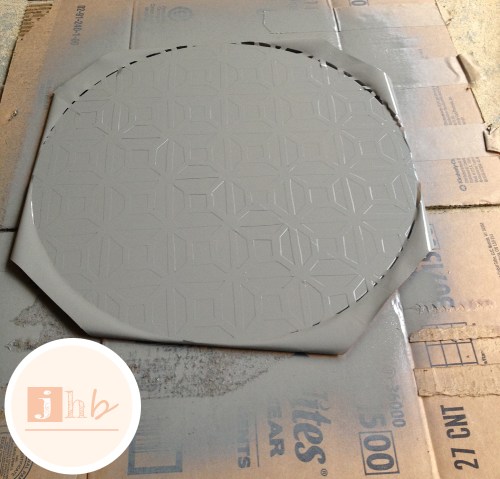 DIY Geometric Glass Top Table