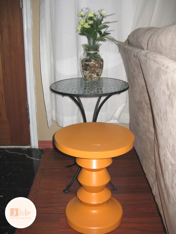 Before - DIY Matching Accent Tables