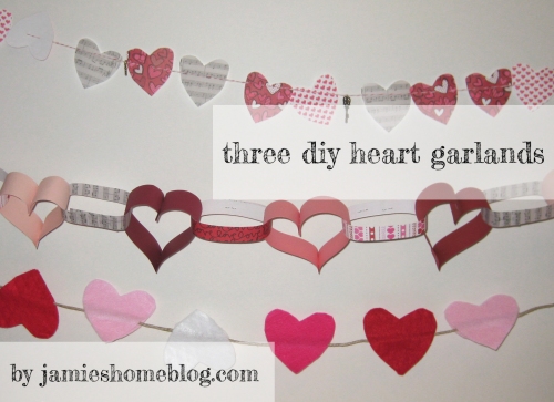 diy heart garland tutorial
