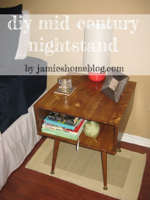 DIY Mid Century Modern Style Nightstand Tutorial