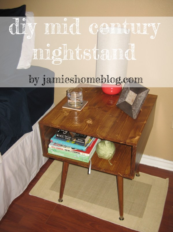 DIY Mid Century Modern Style Nightstand Tutorial