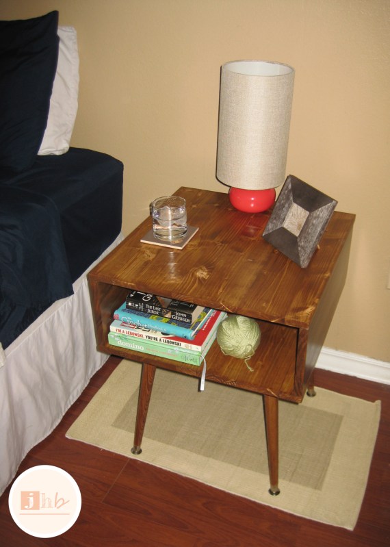 DIY Mid Century Modern Style Nightstand Tutorial