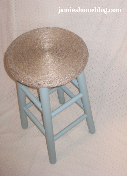 chalk paint stool makeover