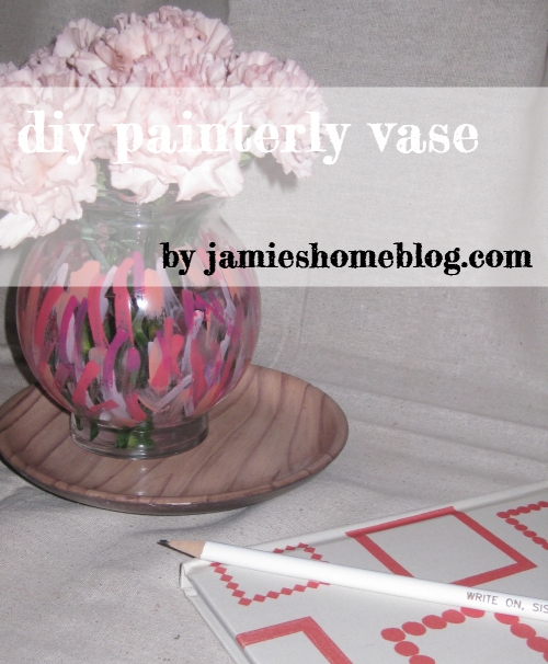 easy diy painterly vase