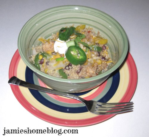 Spicy Mexican Quinoa Skillet Dish