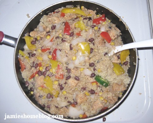 Spicy Mexican Quinoa Skillet Dish