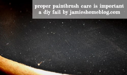 this is why you clean your brushes properly #diyfail