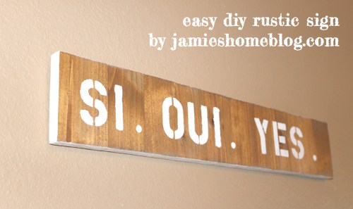 diy rustic wood sign