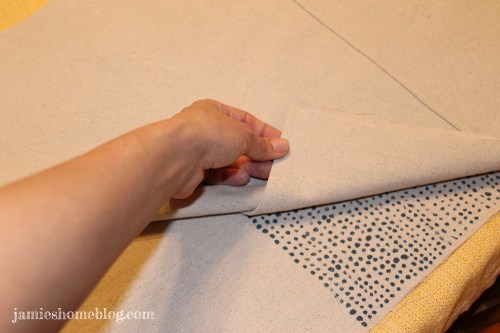 easy diy envelope pillow cover / west elm inspired pillow