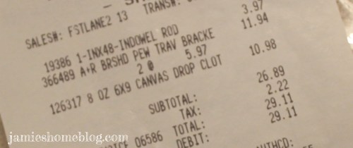 diy canvas drop cloth textile headboard