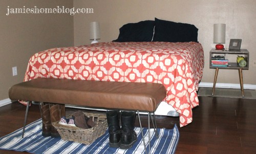diy canvas drop cloth textile headboard