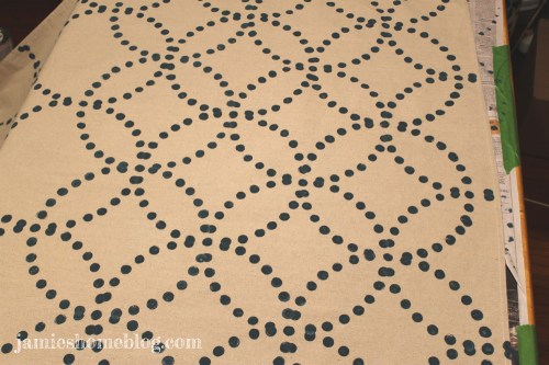 diy canvas drop cloth textile headboard