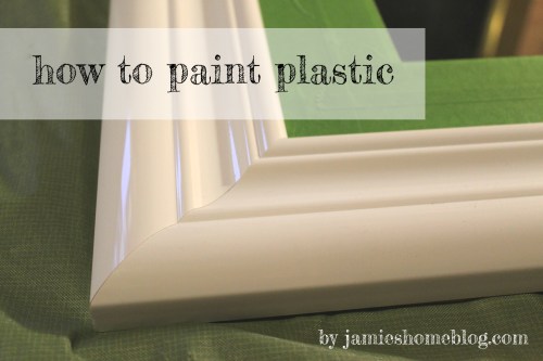 how to paint plastic