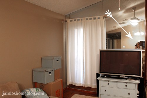 taking down curtains hung up with 3M command strips