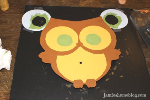 diy owl clock