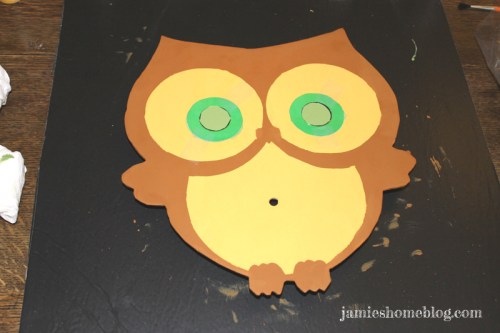 diy owl clock