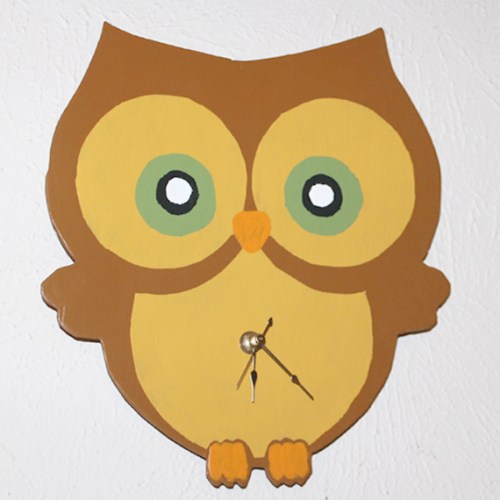 diy owl clock