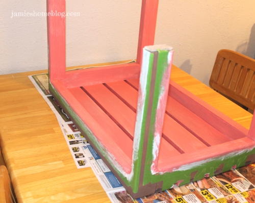 Color Blocked Patio Table Tutorial