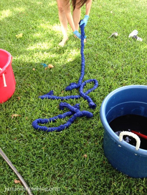 diy shibori tie dye curtains
