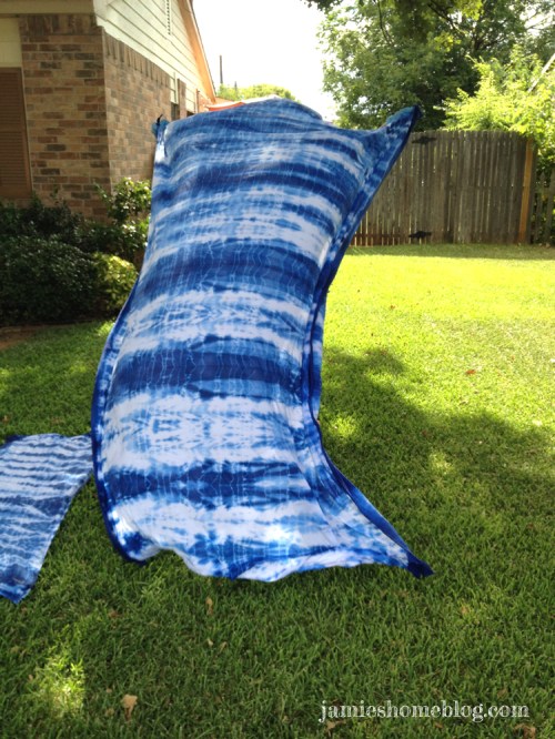 diy shibori tie dye curtains